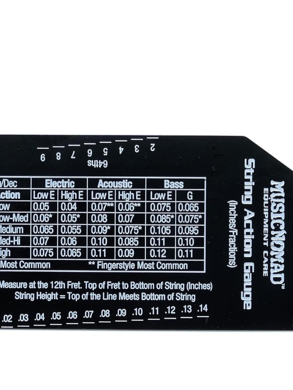 Precision String Action Gauge Ruler for String Height